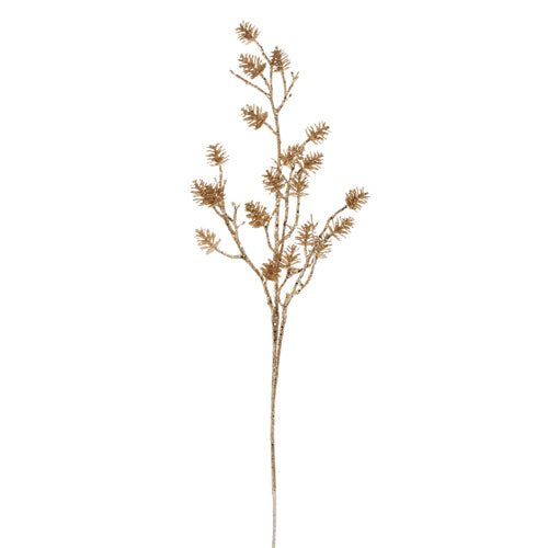 Gold Pinecone Spray - 33"