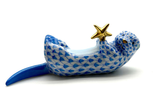 Sea Otter w/ Starfish Blue