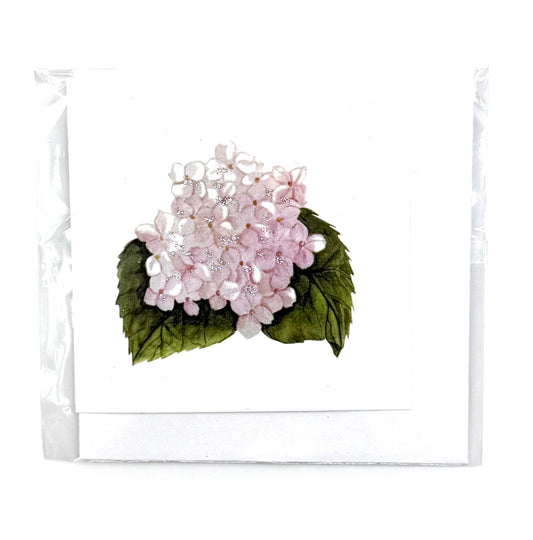 Pink Hydrangea Enclosure Card