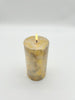 CalmFlame Antique Gold Pillar, 3x6