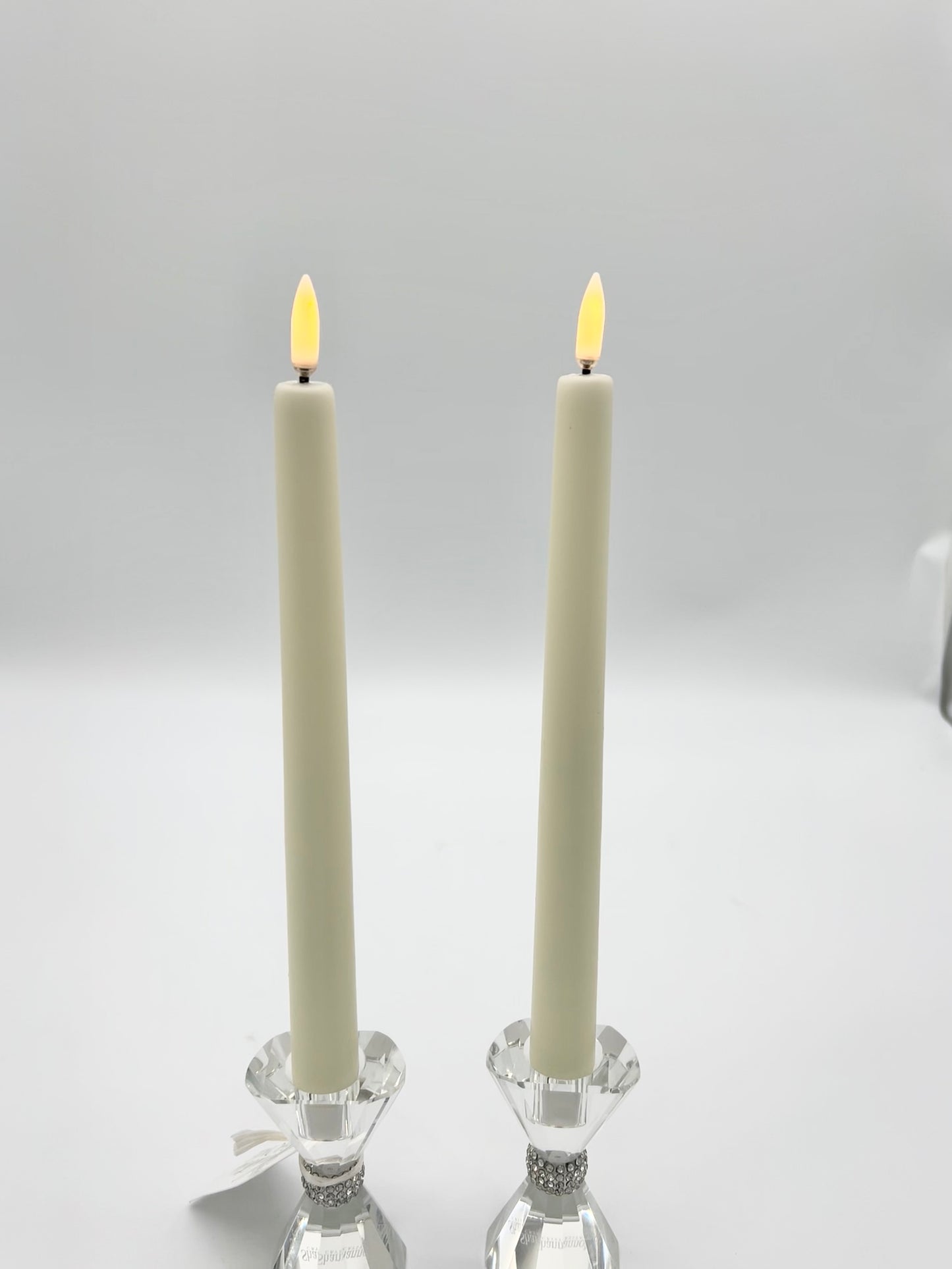 CalmFlame Ivory Taper, 10 in, set of 2