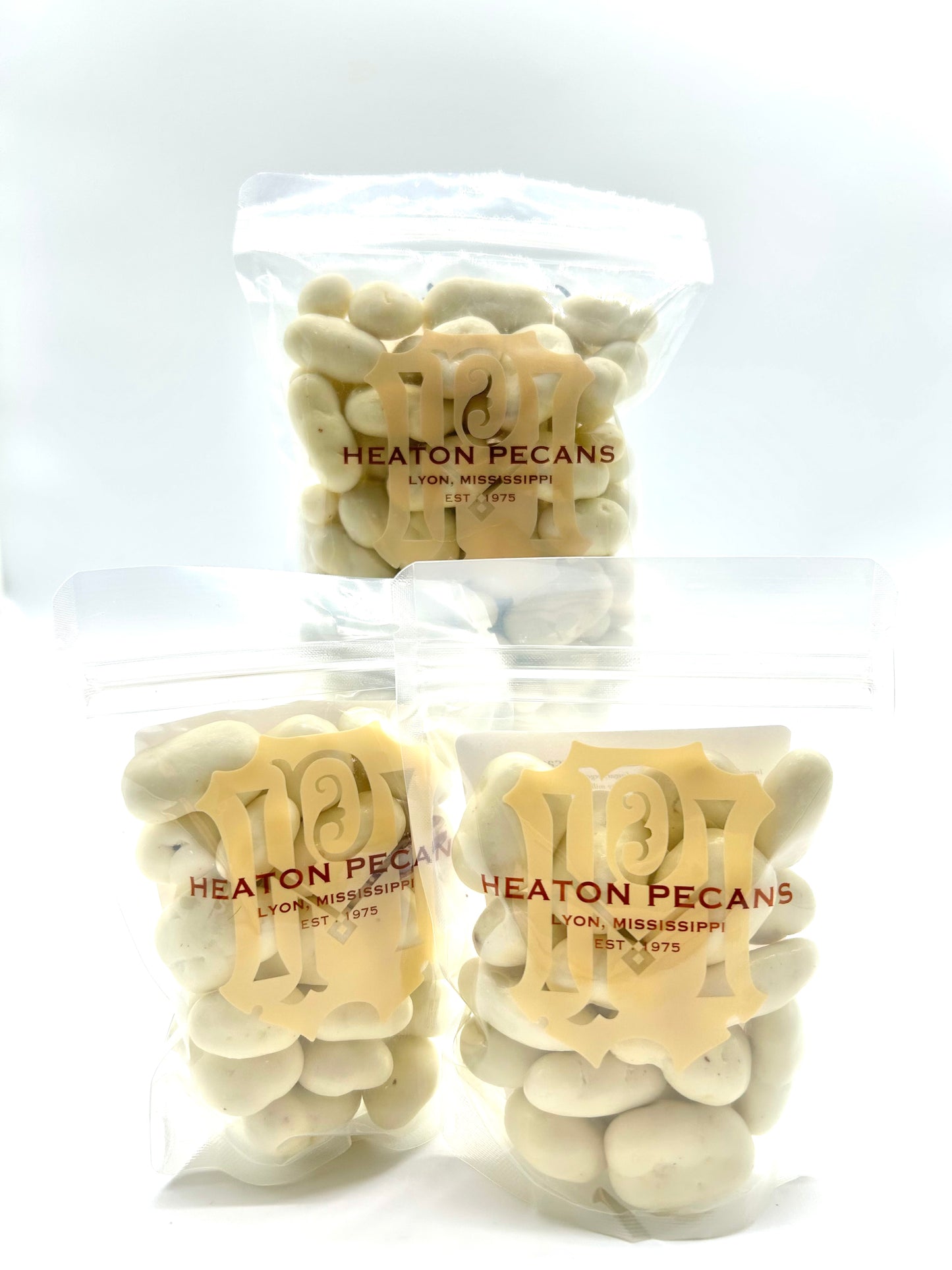 Heaton Pecans - White Chocolate Covered