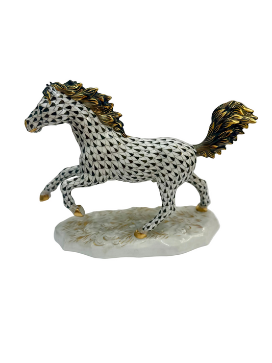 Black Galloping Horse