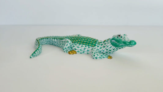 Herend Alligator Green