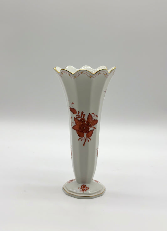 Trumpet Vase Chinese Bouquet Rust