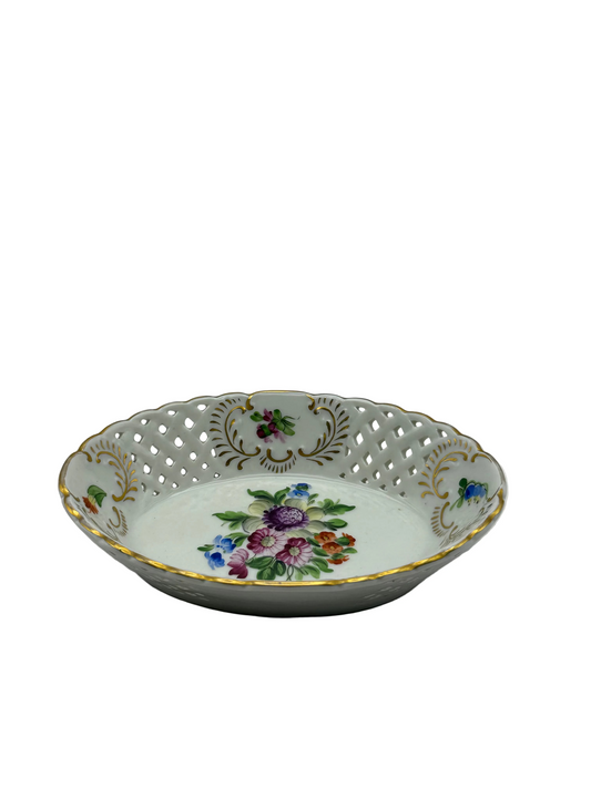 5" Reticulated "Printemps" Oval Dish