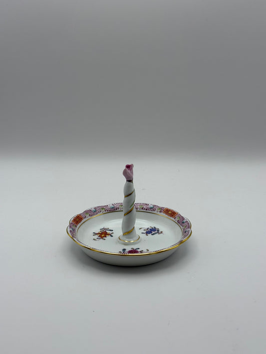 Herend Ringholder w/Rose Finial