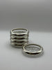 Vintage Sterling Rim Glass Coaster