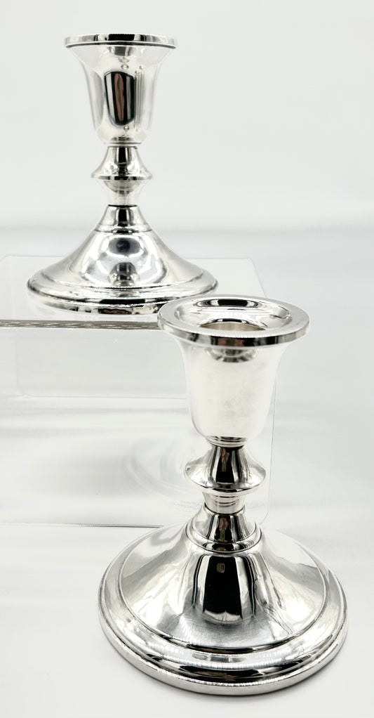 Sterling Silver Candlesticks 4.5"