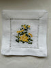 Embroidered Cocktail Napkins - Floral - S/4