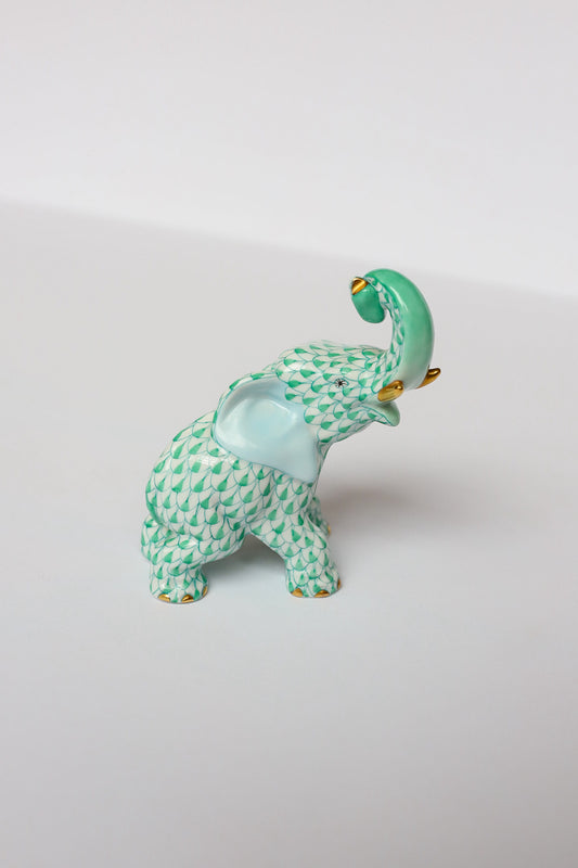 Elephant Trunk Up Green