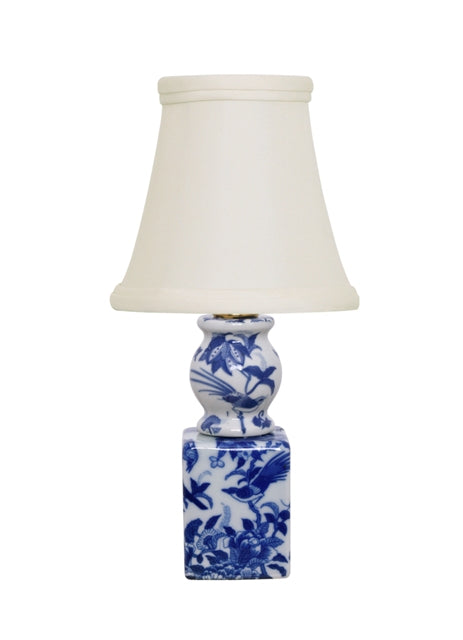 Blue & White 11" Table Lamp