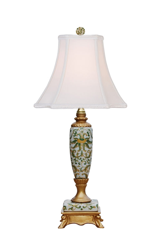 Secretary Table Lamp 18.5" Green