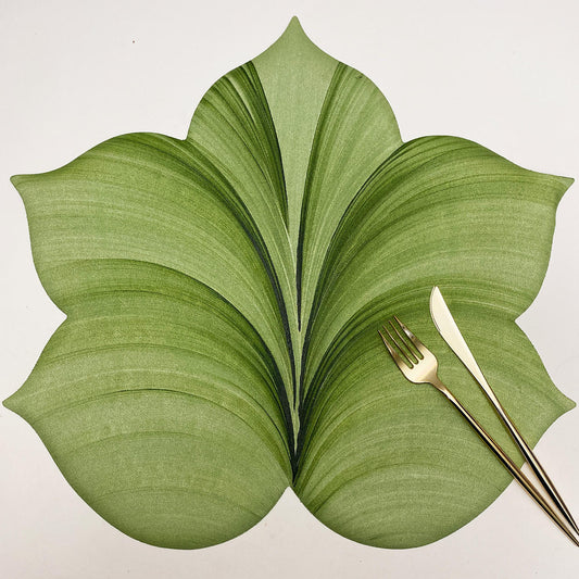 5 Point Fountain Leaf Placemat - Mint