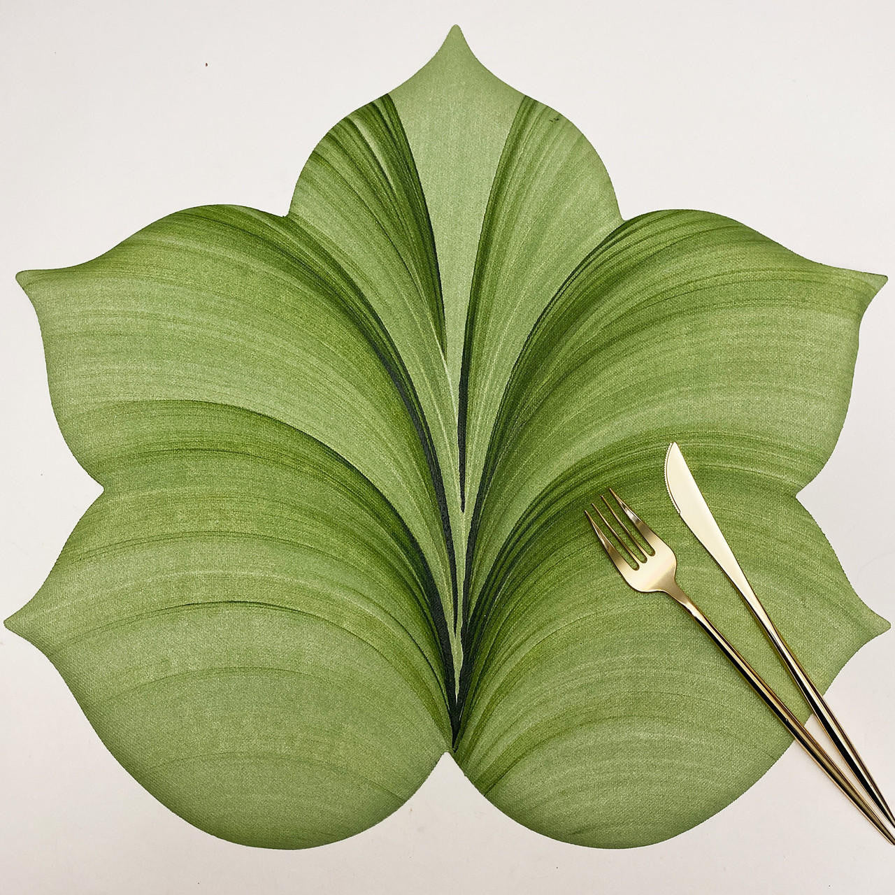 5 Point Fountain Leaf Placemat - Mint