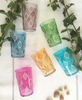 Moroccan Tea Glasses "Diament" Design, S/6