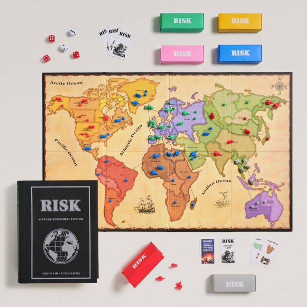 RISK Vintage Bookshelf Edition Classic Game