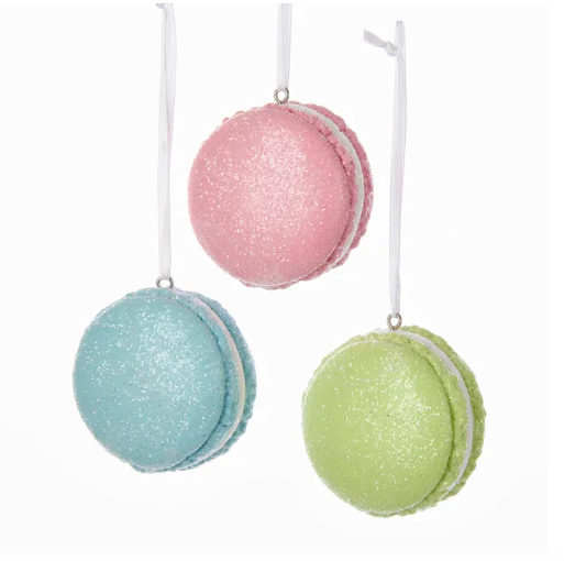 French Macaron Ornament - 3 Colors