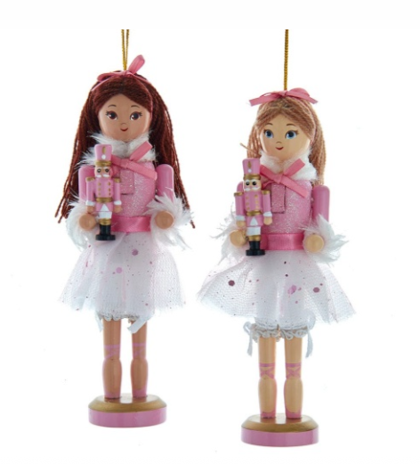 Clara Nutcracker Ballerina Ornament-6" -2 Styles