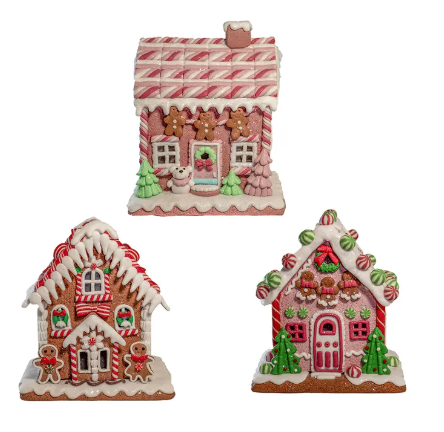 LED Gingerbread House - 3 Styles