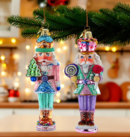 Nutcracker w/ Cookie & Lollipop Ornament