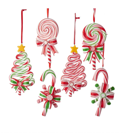 Peppermint Candy Ornaments - Assorted