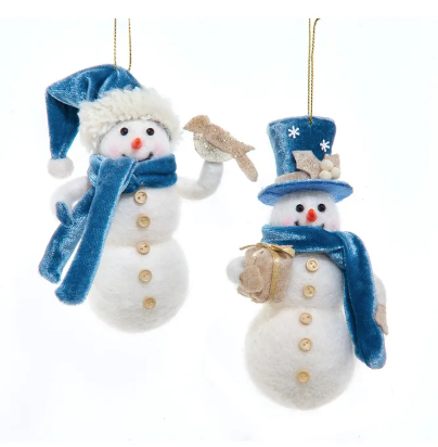 Snowman Ornament - 2 Styles