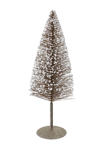 Bottle Brush Tree w/ Glitter & Beads