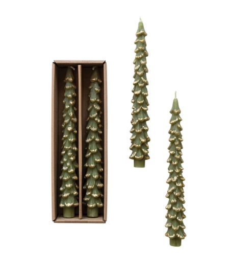 10" Cedar Tree Taper, S/2