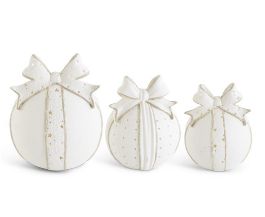 Cutout White Porcelain LED Tabletop Ornament