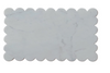 White Marble Cheese Board w/ Scalloped Edge