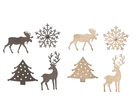 Metal Holiday Magnets