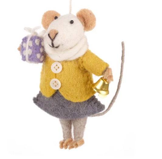 Agnes Mouse Ornament