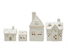 White Stoneware Village LED Set