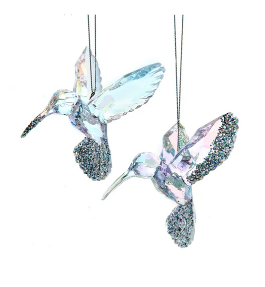 3.75" Acrylic Hummingbird Ornament