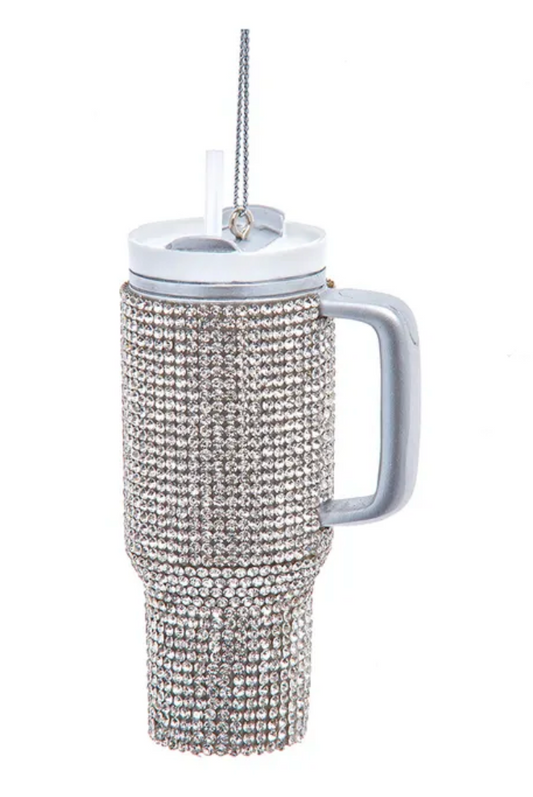 4" Crystal Tumbler Ornament