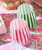 Stripe Hand-Painted Stemless Wine Glasses - S/4
