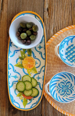 Valencia Bowl and Tray Gift Set