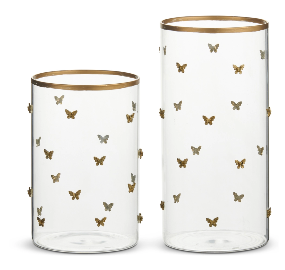 Gold Butterfly Container