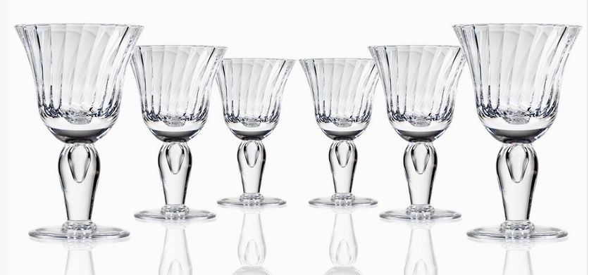 Venezia Clear Acrylic Wine Stemware S/4