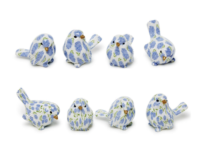Hydrangea Print Mini Bird
