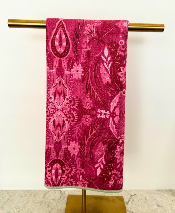Golden Emerald Double-Sided Tea Towel