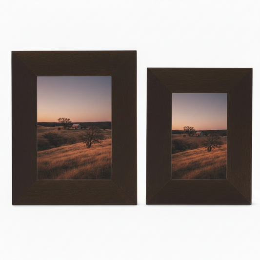 Brown Hide Photo Frame