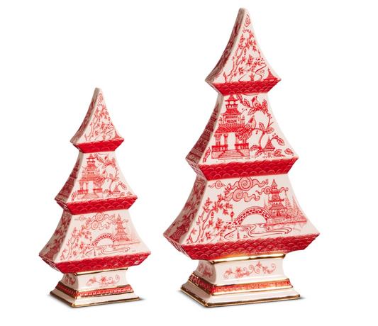 Red Chinoiserie Tree