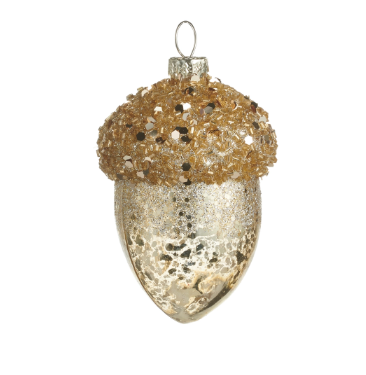 3.25" Glittered Acorn Ornament