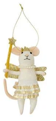 Hand Crafted Felt Mouse Ornament