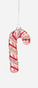 Candy Cane Glass Ornament
