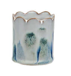 Stoneware Toothpick/ Matchstick Holder w/ Striker