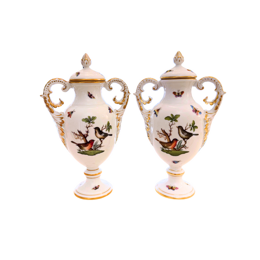 Pair of Rothschild Urns w/ Lids