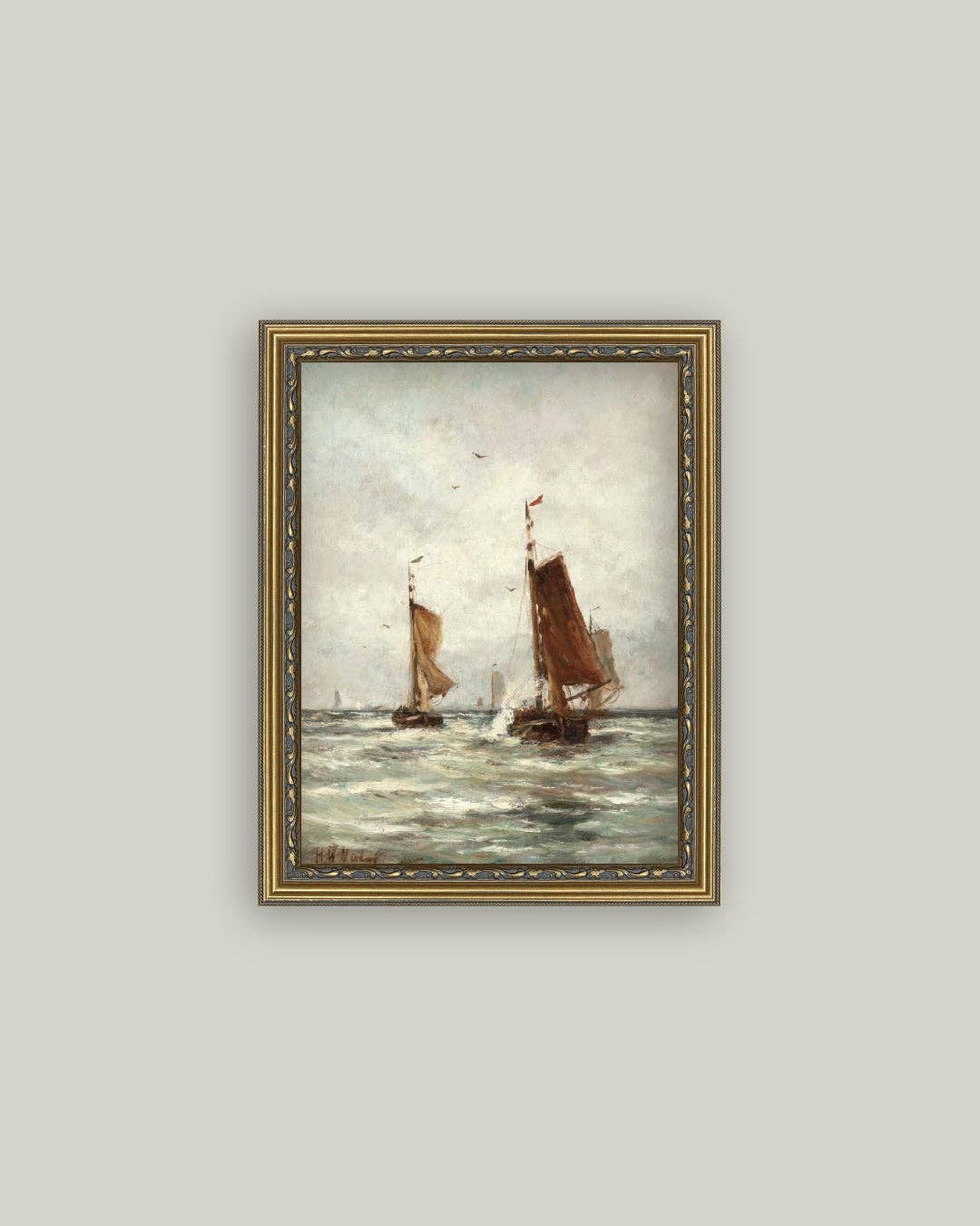 Fishing on the Choppy Sea: 8x10